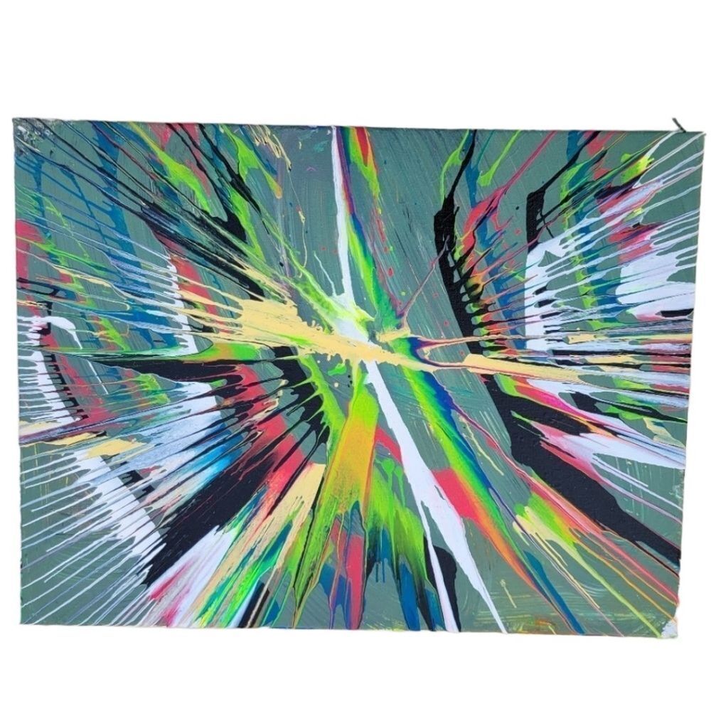 Original spin art 12x16 Canvas
